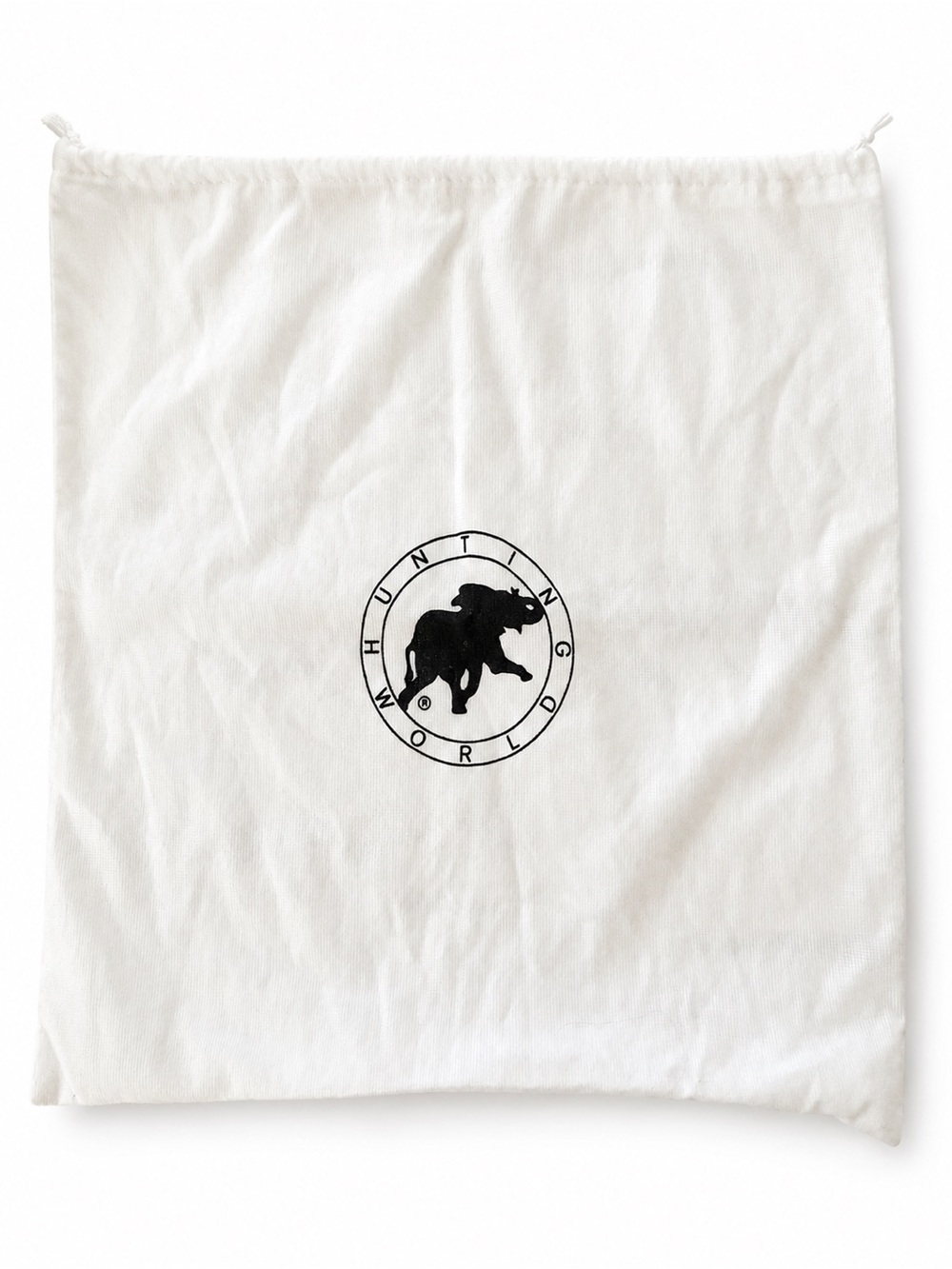 Hunting World Authentic White Drawstring Dust Bag Storage Pouch 15”x14.5”